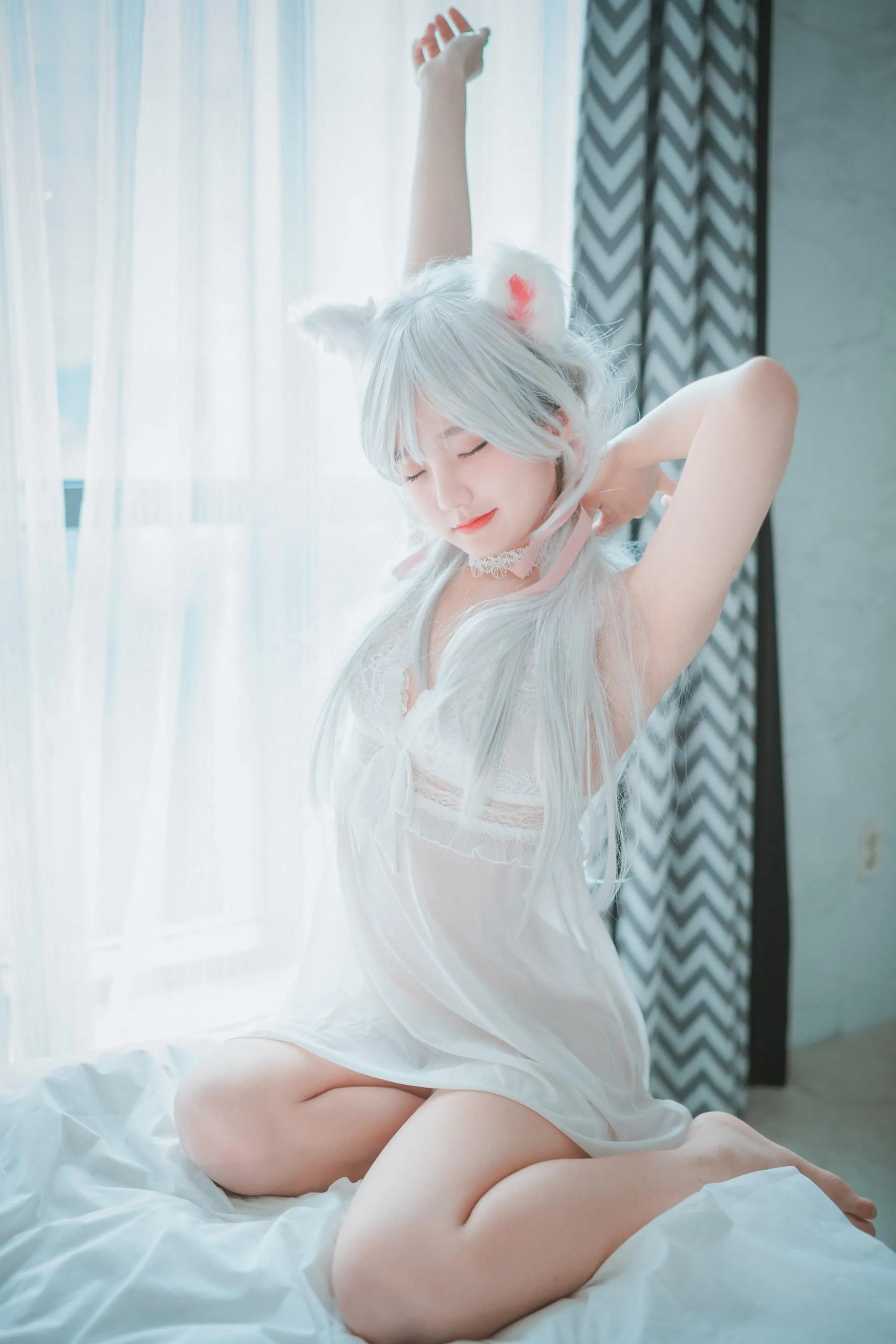 Jenny 정제니 – NO.35 [DJAWA] Schwarz und Weiß Katzenmädchen [66P]插图8